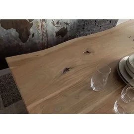 Massivmoebel24 PURE ACACIA 160 x 76 x 100 cm natur lackiert