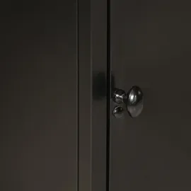 vidaXL Badschrank 40x30x50 cm Eisen und Massivholz Mango