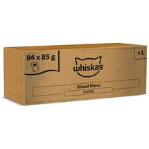 Whiskas Adult 1+ Gemischte Auswahl in Gelee 84 x 85 g