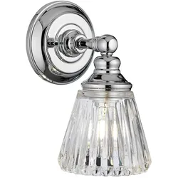 Keynes Wandleuchte chrom poliert 1-flammig Quintiesse QN-KEYNES1-BATH