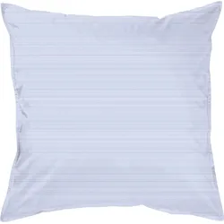 Kissenbezug CURT BAUER "Bente", blau (sky), B:80cm L:80cm, Mako-Brokat-Satin, Obermaterial: 100% Baumwolle, Kissenbezüge, Erscheinungsbild einer Mélange