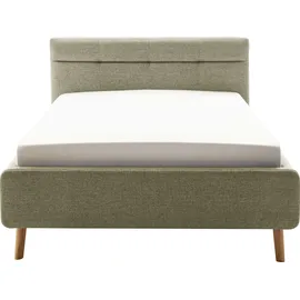 Meise Möbel meise.möbel Polsterbett Lotte 140 x 200 cm Stoff Grün