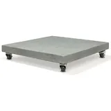 osoltus Granit Schirmständer 120 kg mit 4 Rollen zu Ampelschirm 80 cm x 80 cm