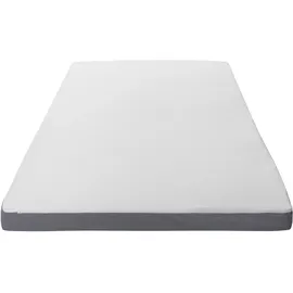 Beliani Comfy Matratzentopper viskoelastisch 140 x 200 cm grau/weiß