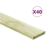 vidaXL Terrassendielen 40 Stk. 5,8 m2 1m Imprägniertes Kiefernholz