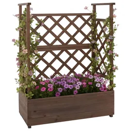 Proregal Hochbeet 114 x 85 x 44 cm Braun