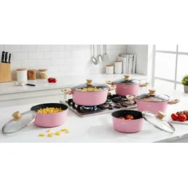 Cheffinger Kochtopf-Set 10-tlg. 20 cm rund