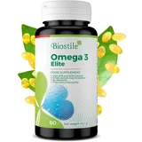 Biostile Omega 3 Elite – Omega-3-Fettsäuren, Hochreines Fischöl aus wilden peruanischen Tiefsee-Sardellen
