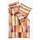 KAEPPEL Watercolors Grafisch Orange 155 x 220 cm + 80 x 80 cm