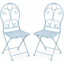 Hti-Living Solea Gartenstuhl 40 x 50 x 45 cm blau 2 St.