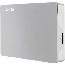 Toshiba 4TB Canvio Flex Portable External Hard Drive for Mac, Windows PC and Tablet use, compatible with most USB-C and USB-A devices, Silver (HDTX140ESCAA)