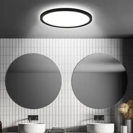 Briloner LED Panel 29,3 cm 18W schwarz