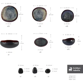 KARACA Earth Collection Galactic Tafelservice 55-tlg. schwarz