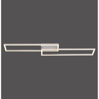 JUST LIGHT LED-Deckenleuchte Iven, dim, stahl, 92,4x22cm