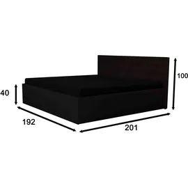 Halmon Schlafkomfort Betten Madera 180 x 200 cm H2 Grau
