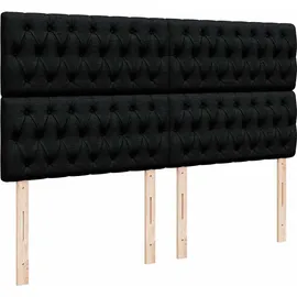 vidaXL Boxspringbett 180 x 200 cm Schwarz
