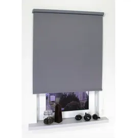 LIEDECO Seitenzugrollo Uni 92 x 180 cm verdunkelnd dunkelgrau