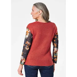 GOLDNER Rundhalspullover rot 22