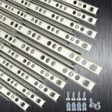 Stahlia Schubladenschienen (10 Stück) Edelstahl H: 17 / L: 406mm Teilauszug Teleskopschiene Schubladenauszug Schrankauszug Auszugsschienen Gleitschiene