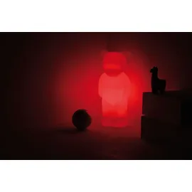 authentics Lumibär Dekoleuchte LED, Leuchtfigur in Bärenform mit Fernbedienung, Polyethylen, Weiß, 523700