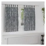 vidaXL Samtvorhänge mit Vorhängen 2 pcs Grau 140 x 140 cm Samt