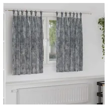 vidaXL Samtvorhänge mit Vorhängen 2 pcs Grau 140 x 140 cm Samt