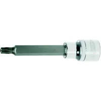 KS Tools 1/2" CHROMEplus Bit-Stecknuss TX mit Stirnlochbohrung,lang, TB20