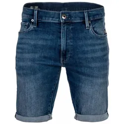 G-STAR Herren Jeansshorts - 3301 Slim Short , Elto Superstretch, Jeans, kurz Blau 33W
