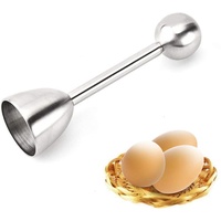 Edelstahl Eierschneider Egg Topper Eierköpfer und Eieröffner für hart weich gekochte oder rohe Hühnereier
