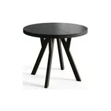 alpi meble Esstisch ausziehbar - Schwarz, Ø: 80