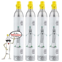 4 x Kohlesäure Zylinder 425g 60L CO2 für SodaStream* Wasserprudler