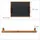 Relaxdays Serviertablett, Schieferplatte, 2 Henkel, Schiefer, Deko Accessoire, Küche, H x B x T: 6 x 40,5 x 32 cm, natur