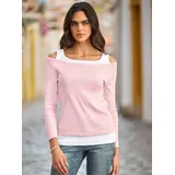 Heine 2-in-1-Shirt in hellrosé | Gr.: 48