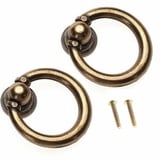 FBSHOP(TM) 2pcs Ring-Form Kabinett Schubladen Möbelknauf Möbelknopf Türknauf