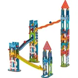 Kugelbahn Murmelbahn Ritterburg aus Holz 79 Teile von goki mit Palandi® Sticker