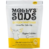 Molly's Suds Natural Oxygen Bleach Whitener – Wäsche- und Waschbleichalternative, aus Pflanzen gewonnenes Feinwaschmittel – weißer Aufheller, Fleckenentferner, mit Zitrone – 41,09 oz./1,15 kg