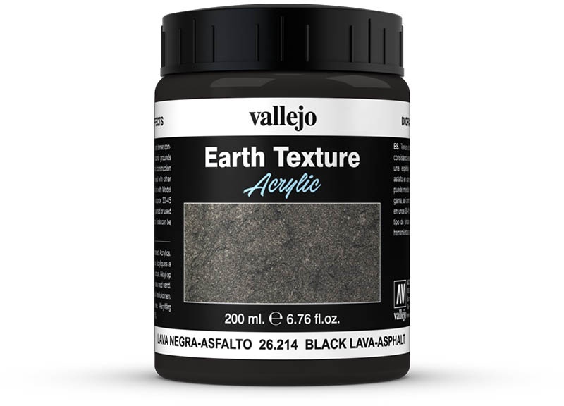 Earth Textur | Vallejo, Farbton: Black Lava