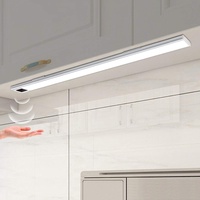 AIMENGTE Unterbauleuchte Küche,Led Lichtleiste weiß 6000K-6500K,Ultra Dünn lichtleiste mit usb Schrankleuchten Sensor Licht Für Schrank, Schrank Und Flur(40CM,White)