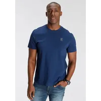 Delmao Rundhalsshirt, Kurzarm, Regular Fit, basic, aus 100% Baumwolle,
