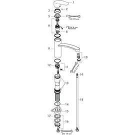 Hansgrohe Focus M41 160 1jet edelstahl finish 31806800