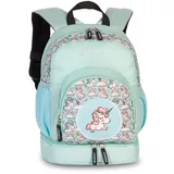 FABRIZIO Kinderrucksack pastellgrün türkis