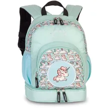 FABRIZIO Kinderrucksack pastellgrün türkis