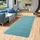 Snapstyle Hochflor Langflor Teppich Läufer Cottage Petrol, 100x300cm