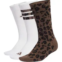 adidas Leo Grafik Funktionssocken 3er Pack Braun/Beige/Weiß 46-48