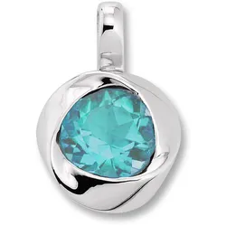 Ketten-Anhänger ONE ELEMENT "Blau Topas Anhänger aus 925 Silber", silber, Schmuckanhänger, Damen, Silber 925 (Sterlingsilber), Damen Silber Schmuck