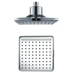 Sined Led 4 Quadratische Kopfbrause Mit Sensor Und Ledlicht Grau