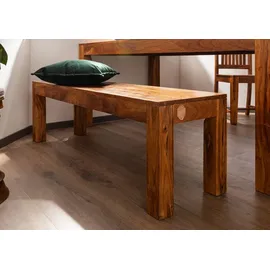 Massivmoebel24 Bank Akazie 140x40x45 honig lackiert Oxford 0014