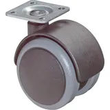 BS Rollen Kst.-Doppelrolle 50mm F7642x42mm Platte F76.050.PL