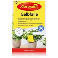 Aeroxon Insektenfalle Aeroxon Gelbfalle 10 Stück - Gegen fliegende Schadinsekten (1er Pack)
