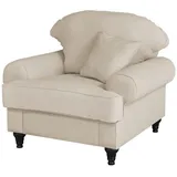 furn.design Sessel beige Landhaus Loungesessel 110 cm Adelina